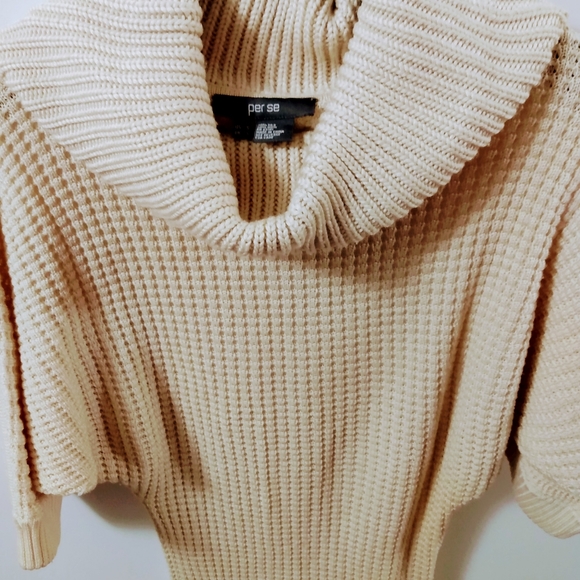 PER SE Knit Dolman Turtleneck Sweater - Picture 2 of 7